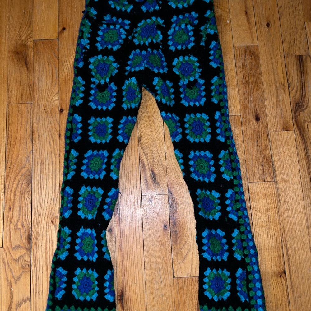 Vintage Crochet Patterned Pants - image 1